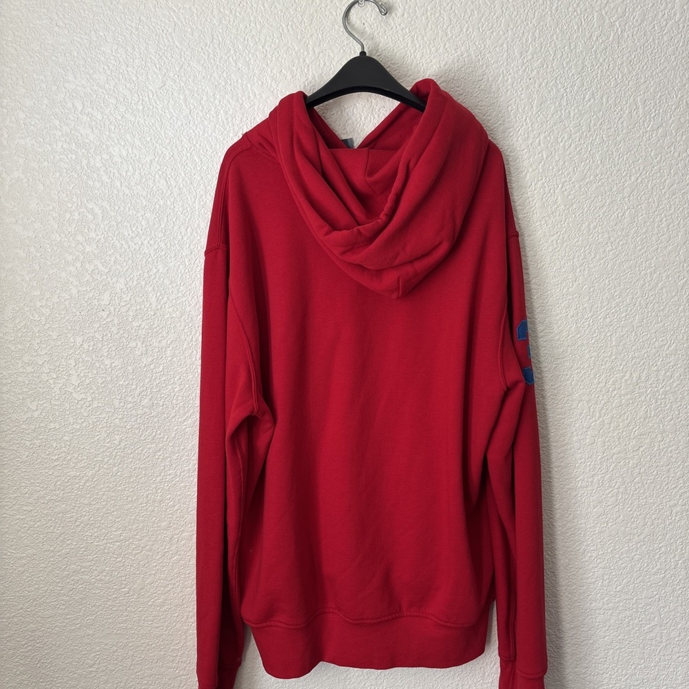 Polo Ralph Lauren Big Pony Hoodie Pullover Red Men's Size L Long Sleeve Logo - Picture 4 of 13